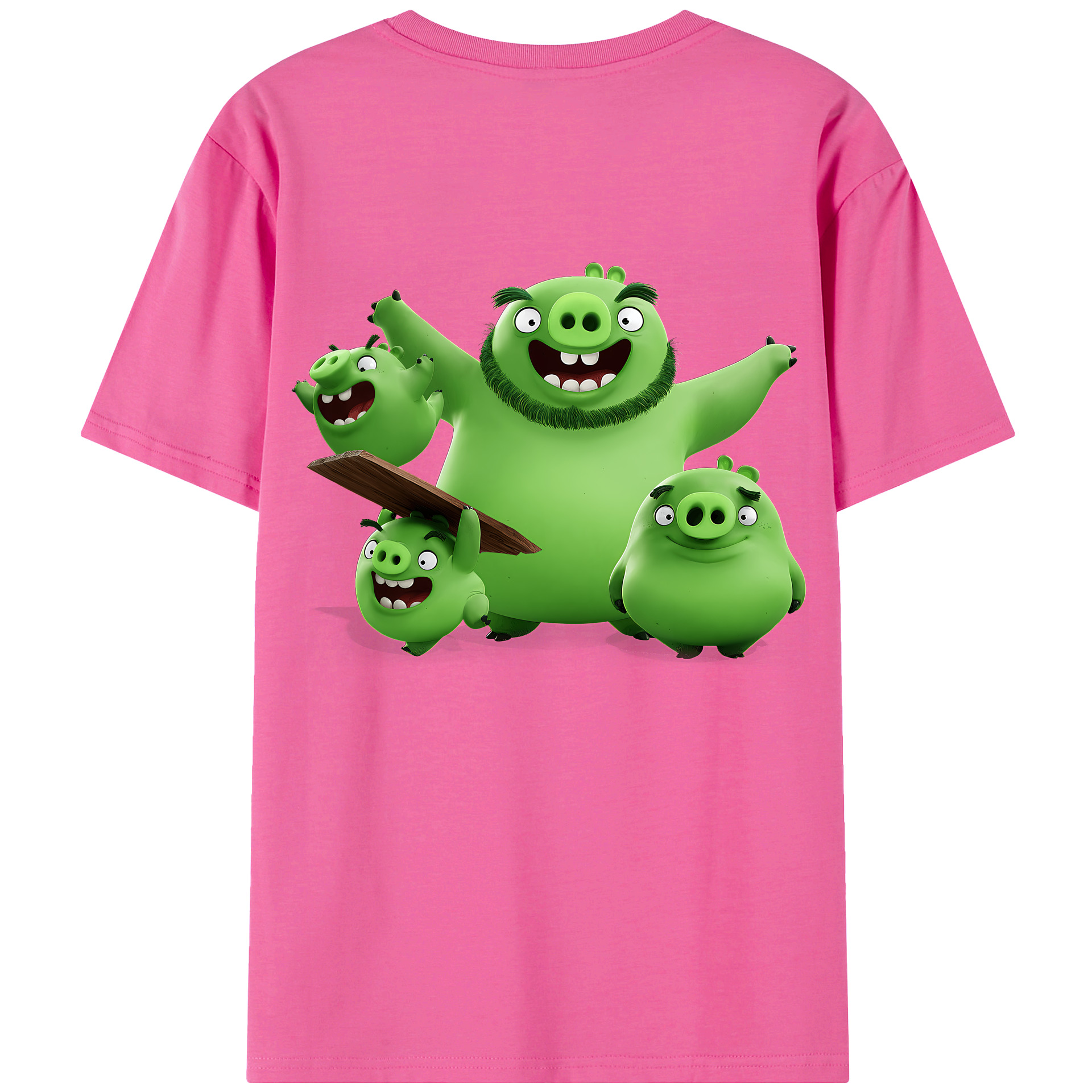 （画像用） Angry Birds アングリーバード レディース半袖Tシャツ(バックプリント)
